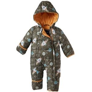 Kids’ Rocket Print Fleece Lined Pram (Baby)